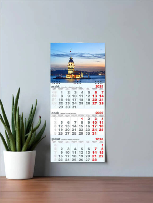 Mevlana 1 Spiralli Gemici Takvimi 2026 Kız Kulesi - 1