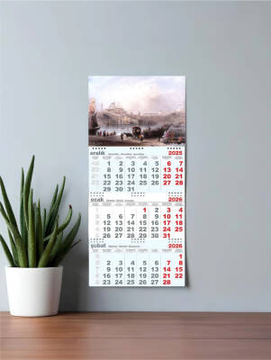 Mevlana Spiralli Gemici Takvimi 2026 Sultanahmet Temalı - Mevlana Takvim & Promosyon