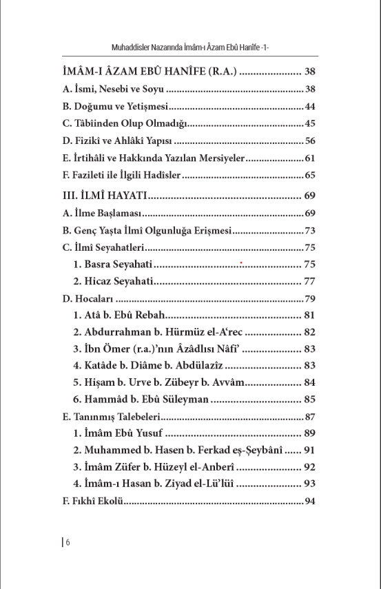 Muhaddisler Nazarında Imam Ebu Hanife (r.a.) (2 Cilt) - 4