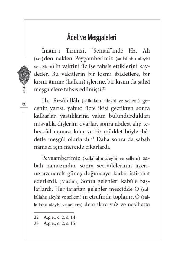 Peygamber (S.A.V.) Efendimizin Yüce Ahlakı (CEP BOY) - 6