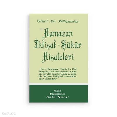 Ramazan İktisat Şükür - 1