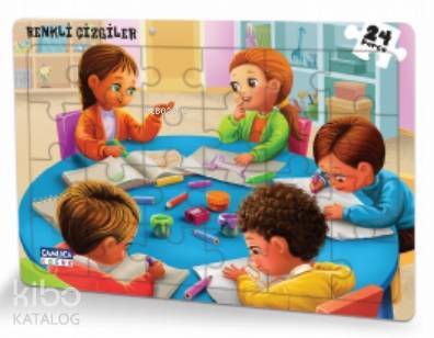 Renkli Çizgiler – (Eğlenceli Puzzle 5) - 1