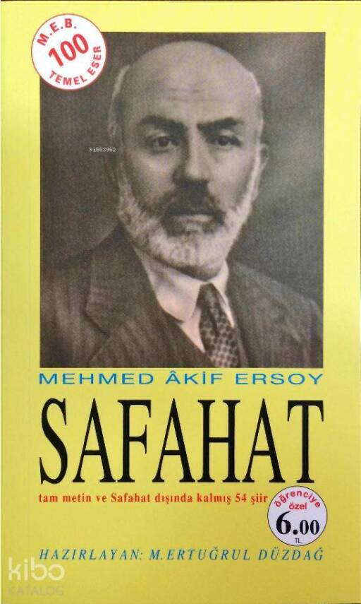 Safahat tam metin ve Safahat dışında kalmış 54 şiir - öğrenciye özel baskı - 1