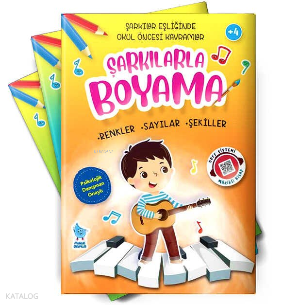Şarkılarla Boyama (4 Kitap) - 1