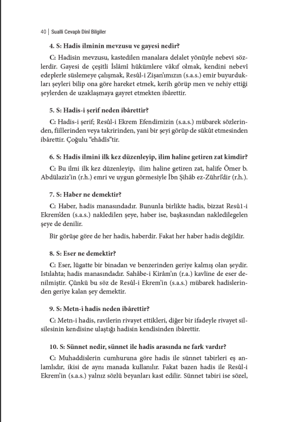 Sualli Cevapli Dini Bilgiler - 6