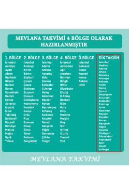 Mevlana Takvimi Yapraklı Blok Duvar Takvimi (Dik Model) 2025 - 2
