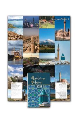 Mevlana Yapraklı Blok Duvar Takvimi Dik Model 2026 - 3