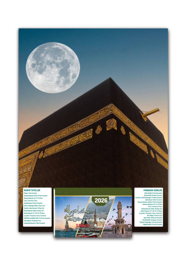 Mevlana Yapraklı Blok Duvar Takvimi 1. Bölge 2026 - 3