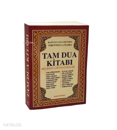 Tam Dua Kitabı (2.Hamur) Resulullahın Dilinden Tercümeli ve İzahlı - 1