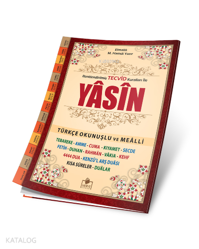 Tecvidli Yasini Şerif Türkçe Fihristli - Rahle Boy - 4