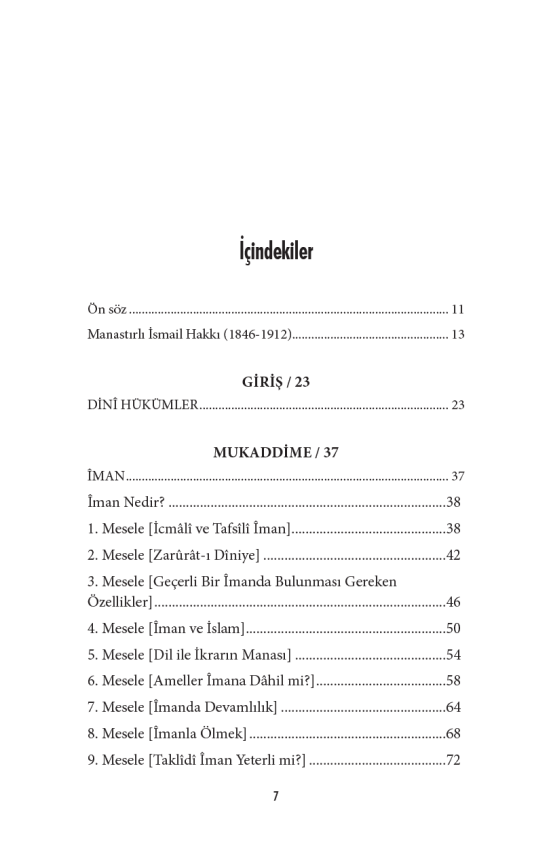 Delilleriyle Akaidin Özü (Telhisü’l Kelam Tercümesi) - 4