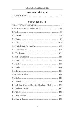 Delilleriyle Akaidin Özü (Telhisü’l Kelam Tercümesi) - 5