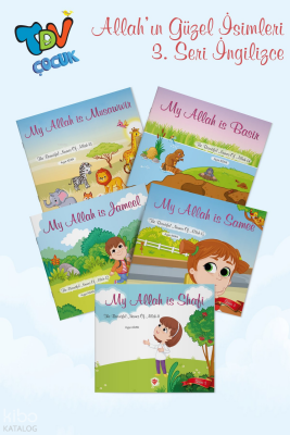 The Beautiful Names Of - Allah Allahın Güzel İsimleri 3.Seri 5 Kitap İngilizce - 1