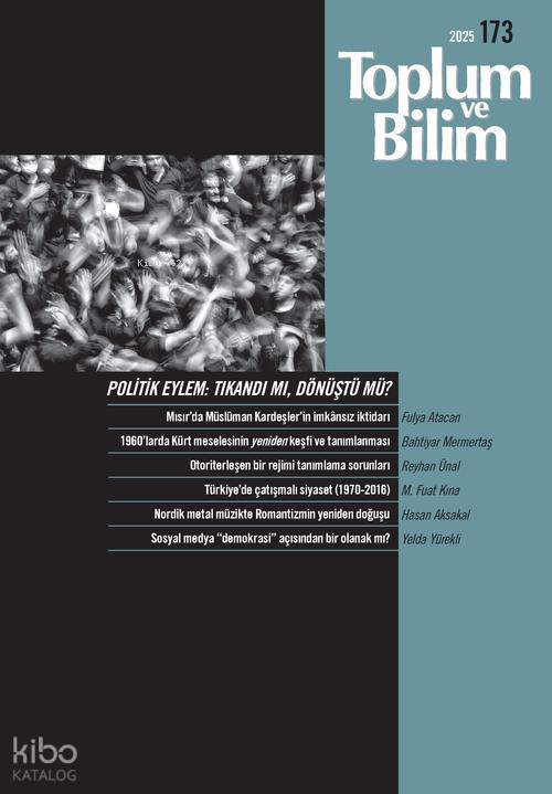 Toplum ve Bilim - 1