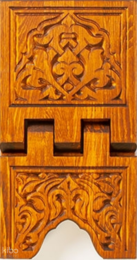 TS001-Selçuklu Oymalı Ahşap Rahle - Mini Boy - 1