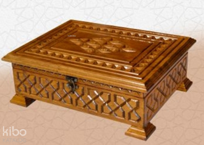 TS031-Ahşap Cami Boy Kuran-I Kerim Kutusu-Oymalı - Ayfa Basın Yayın