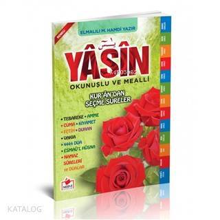Yasin Okunuşlu ve Mealli (Orta Boy) Yeşil (Yasin-030) Kurandan Seçme Sureler - 1