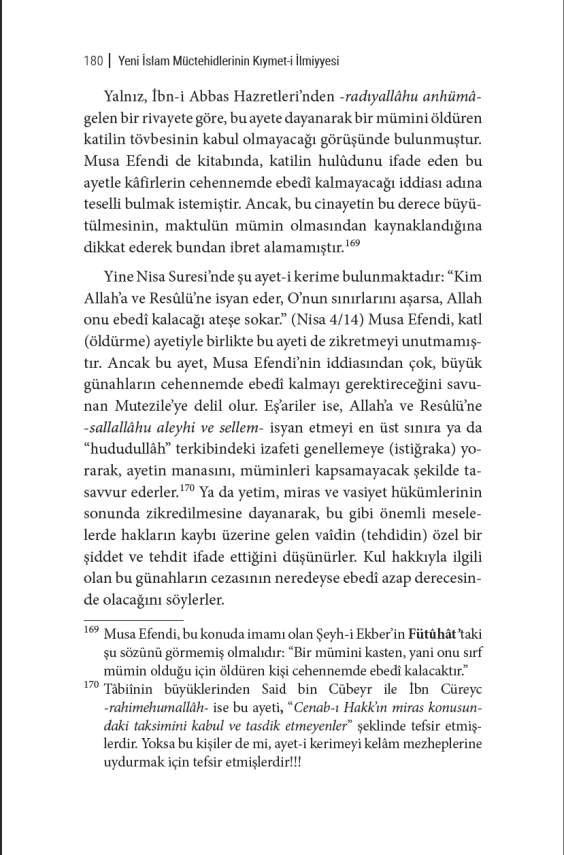 Yeni İslam Müctehidlerinin Kıymeti İlmiyyesi (Musa Carullah Bigiyef’e Reddiye) - Şeyhülislam Mustafa Sabri Efendi - 12