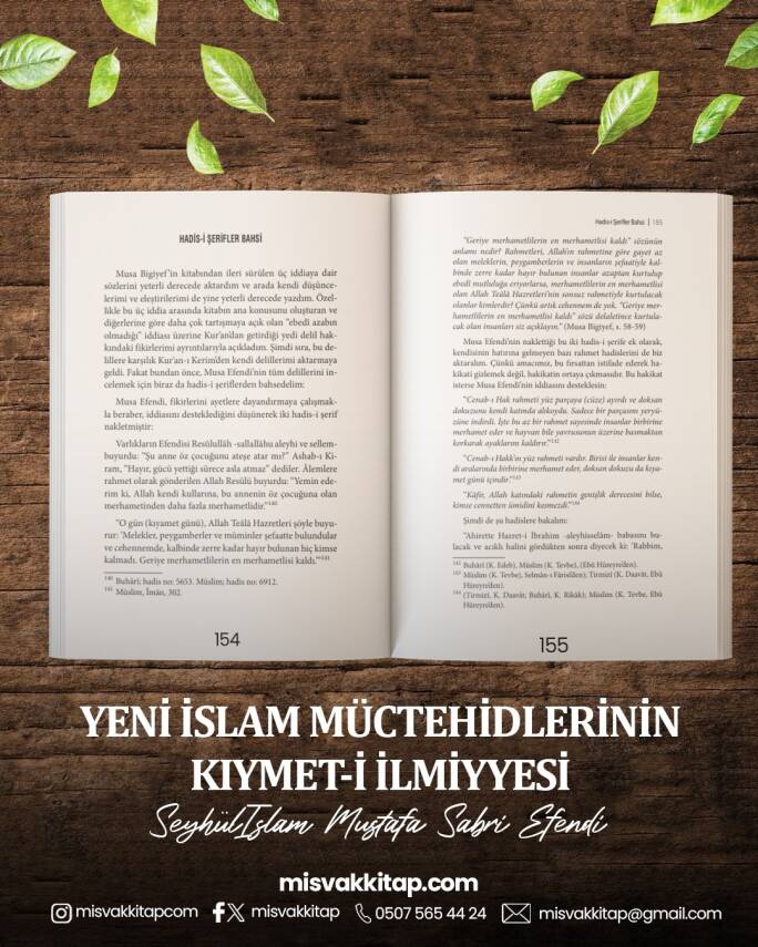 Yeni İslam Müctehidlerinin Kıymeti İlmiyyesi (Musa Carullah Bigiyef’e Reddiye) - Şeyhülislam Mustafa Sabri Efendi - 2