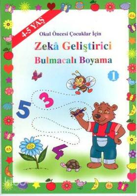 Zeka Geliştirici Bulmacalı Boyama (4-5 Yaş ) Okul Öncesi Çocuklar İçin - 1